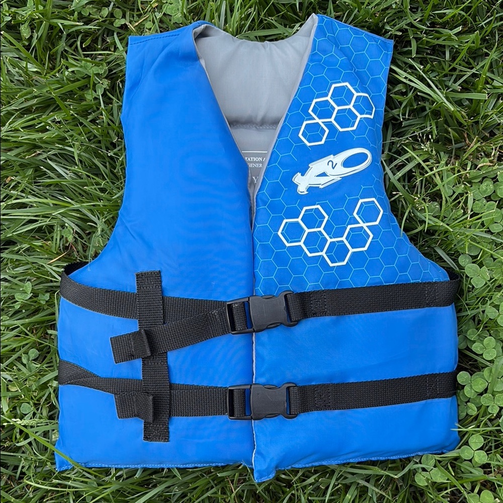 Youth Blue Life Vest with Black Straps